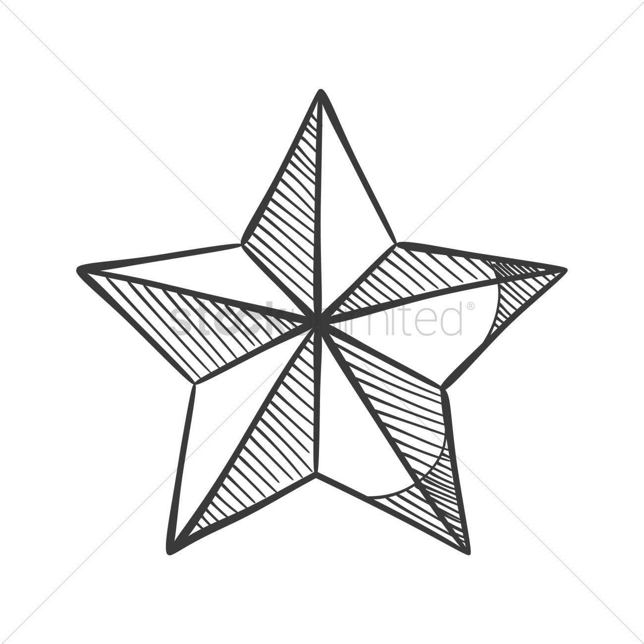 1300x1300 Christmas Star Vector Image
