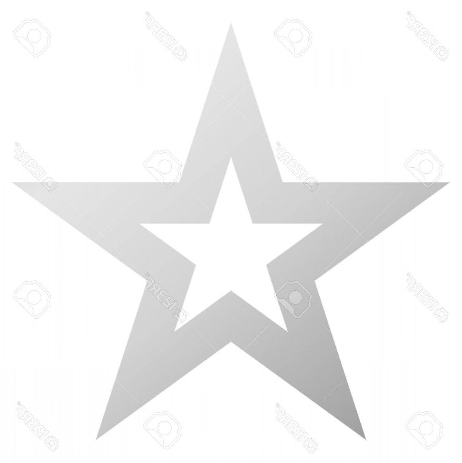 1558x1560 Photostock Vector Christmas Star White Outlined Point Star
