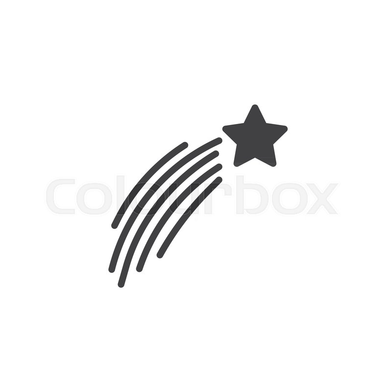 800x800 Shooting Christmas Star Vector Icon Stock Vector Colourbox