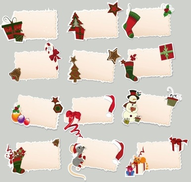 386x368 Christmas Sticker Free Vector Download