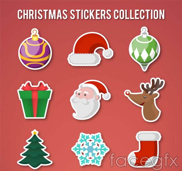 600x566 Christmas Characters Stickers Vector Over Millions Vectors