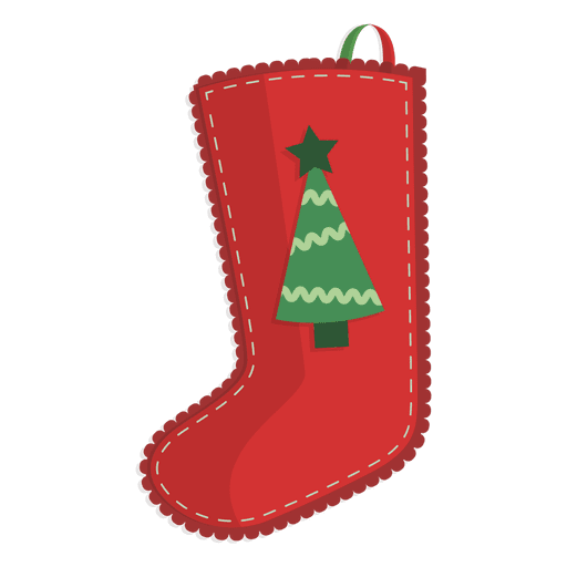 512x512 Red Christmas Stocking Christmas Tree Icon