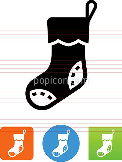 400x530 Vector Christmas Stocking Icon