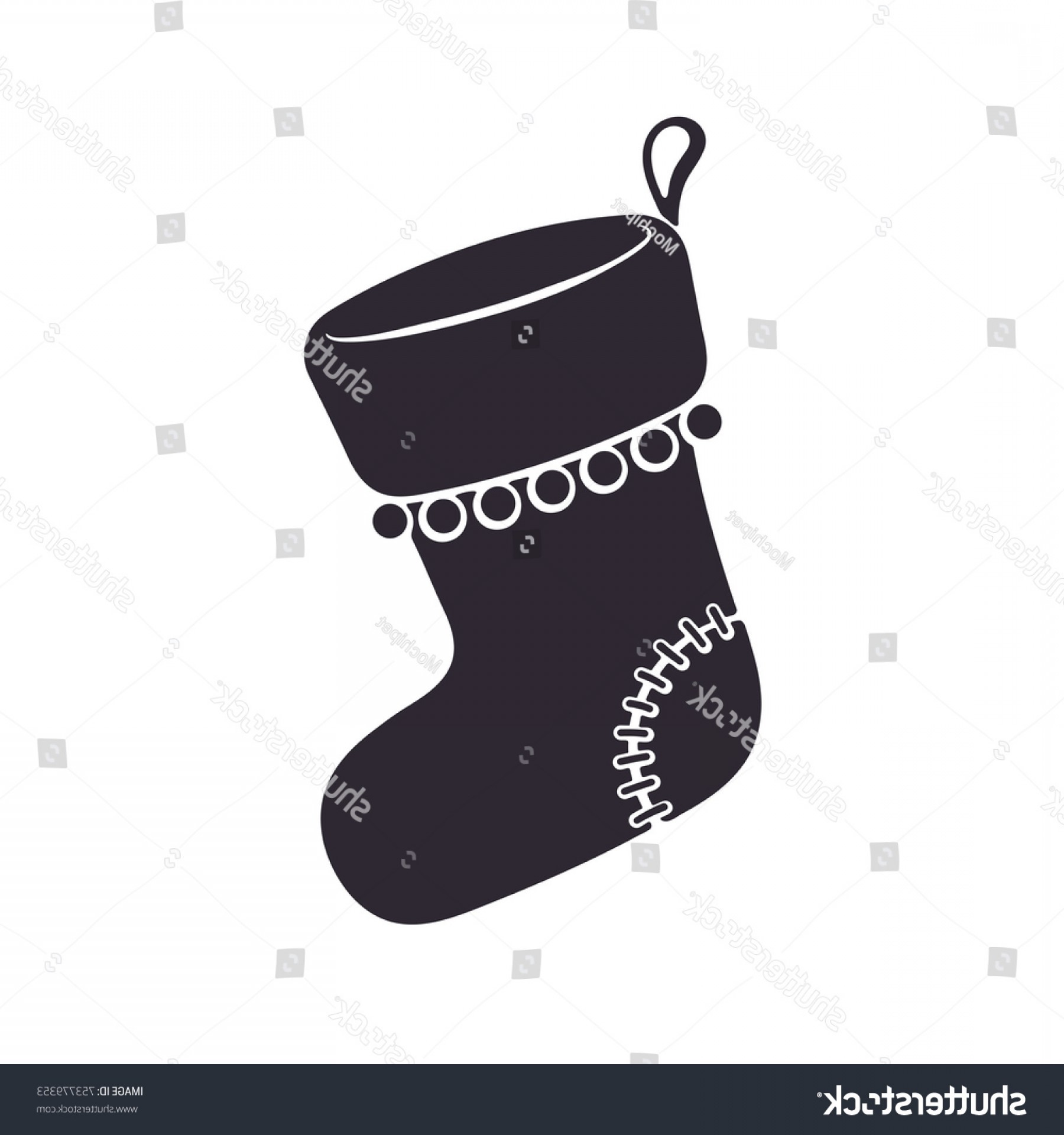 1800x1920 Vector Illustration Silhouette Christmas Sock Gifts Geekchicpro