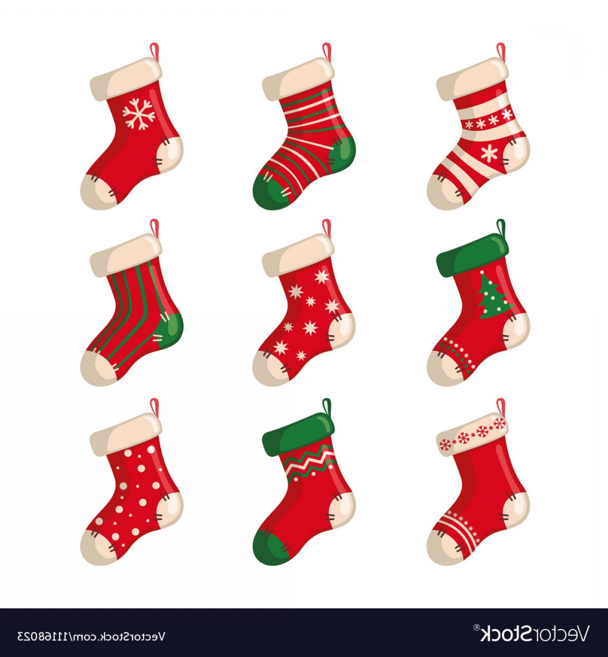 1200x1296 Christmas Stocking Vector Savoyuptown