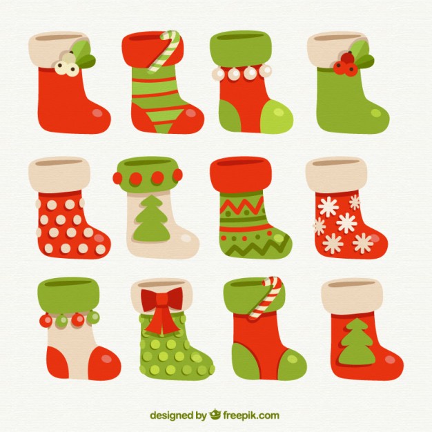 626x626 Christmas Socks Vector Premium Download