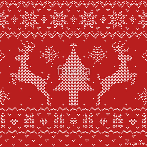 500x500 Ugly Christmas Sweater Seamless Pattern Stock Image And Royalty