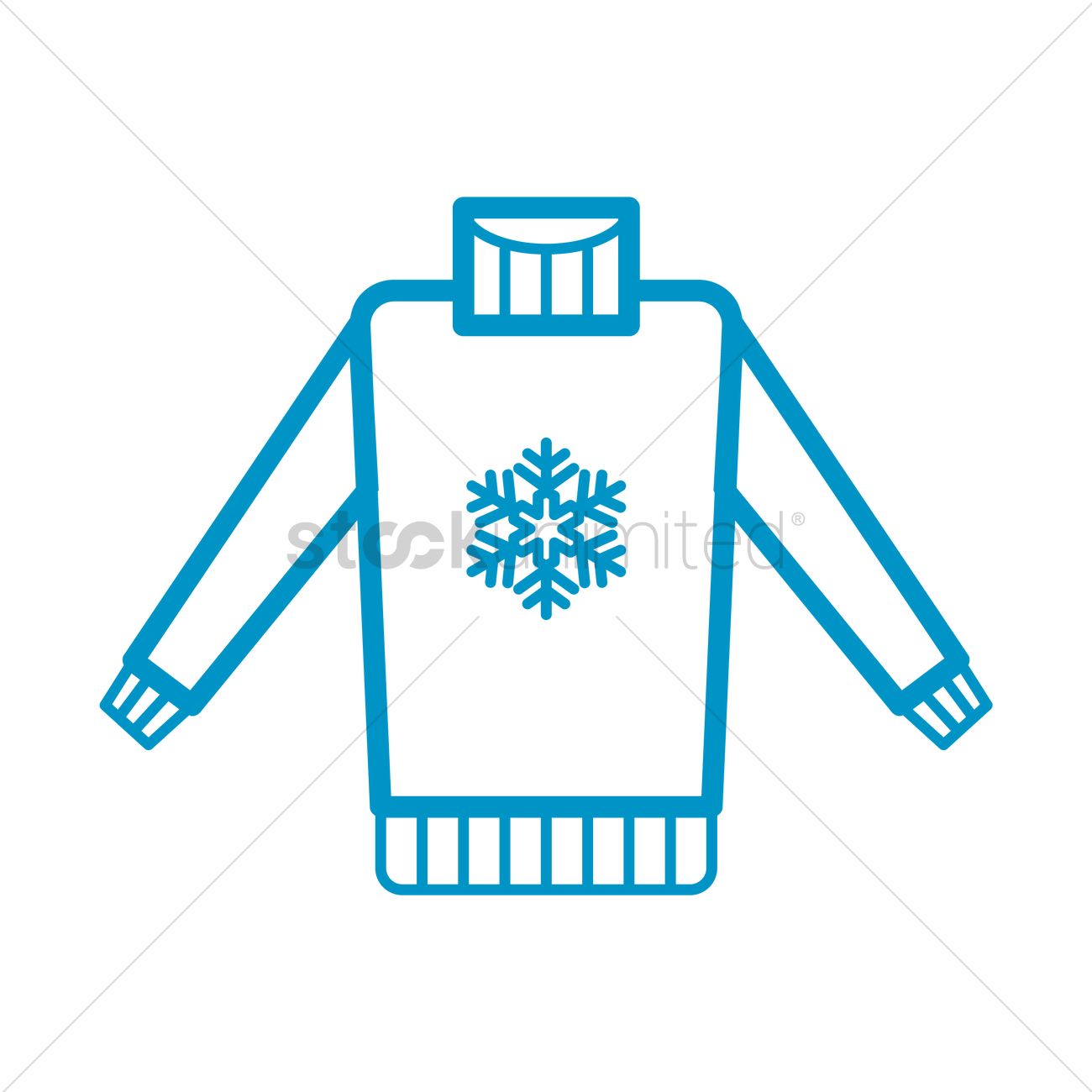 1300x1300 Free Christmas Sweater Vector Image