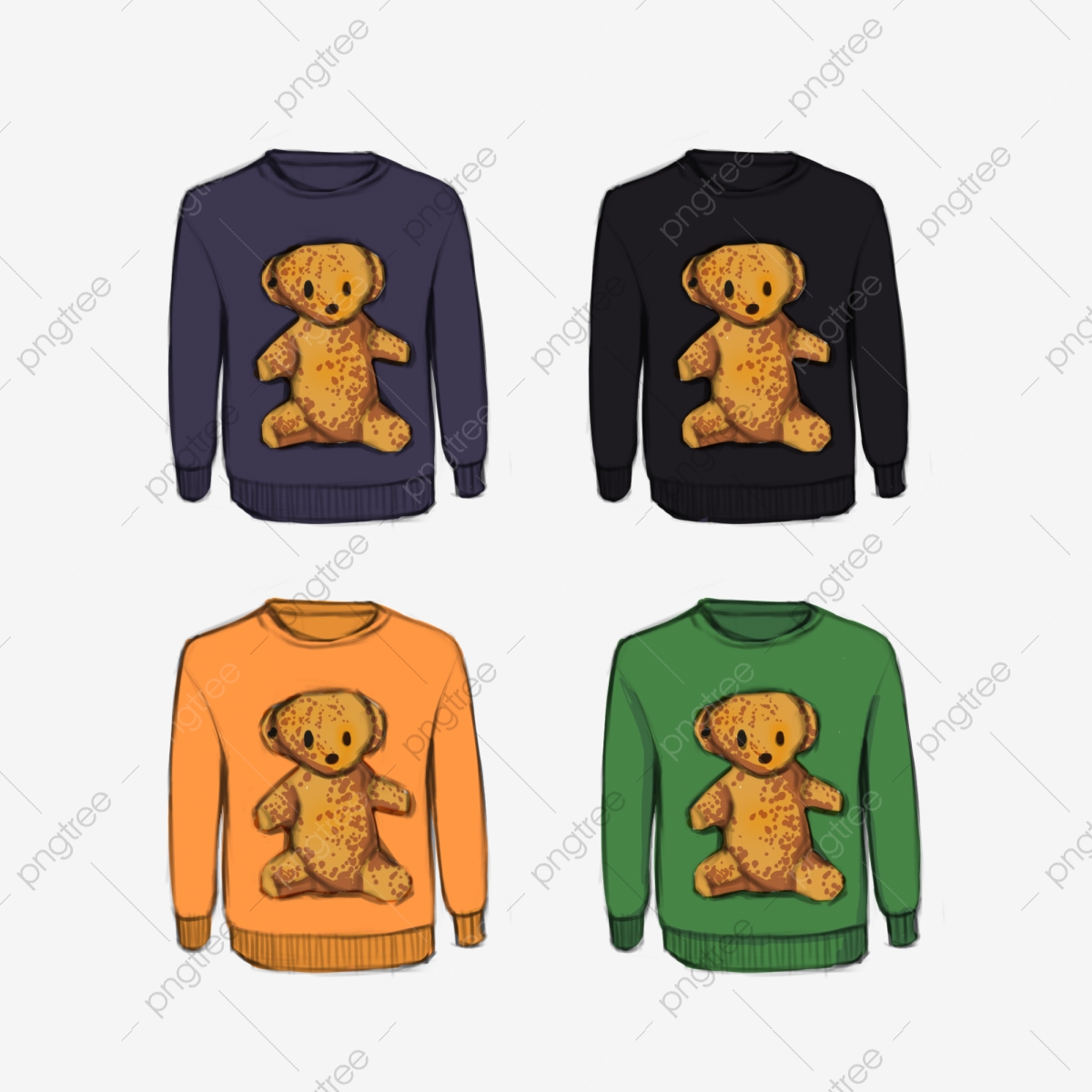 1200x1200 Hand Painted Pattern Vector Christmas Sweater, Vector, Hand