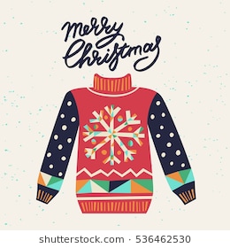 260x280 Ugly Christmas Sweater Party Clipart
