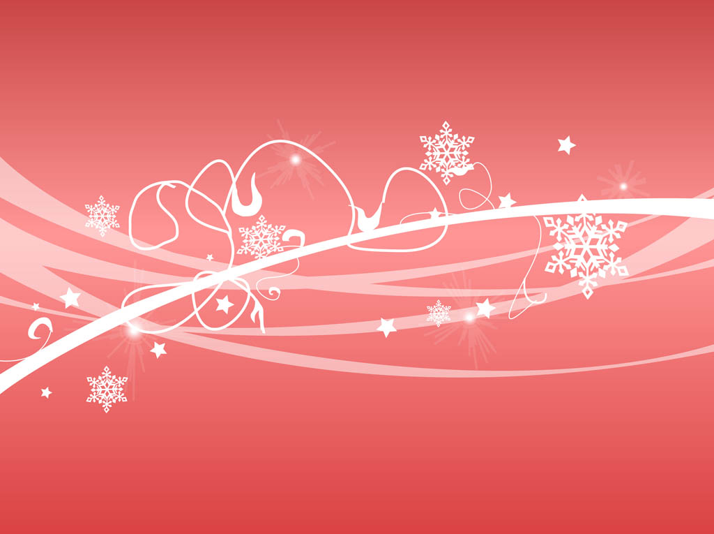 1024x765 Christmas Swirls Vector Art Graphics