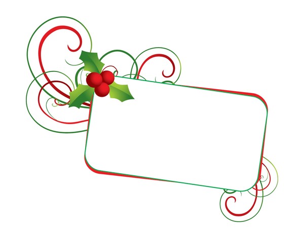 600x450 Christmas Mistletoe Banner Vector Graphic