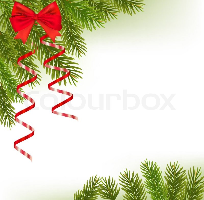800x784 Xmas Tree Branches Vector Stock Vector Colourbox