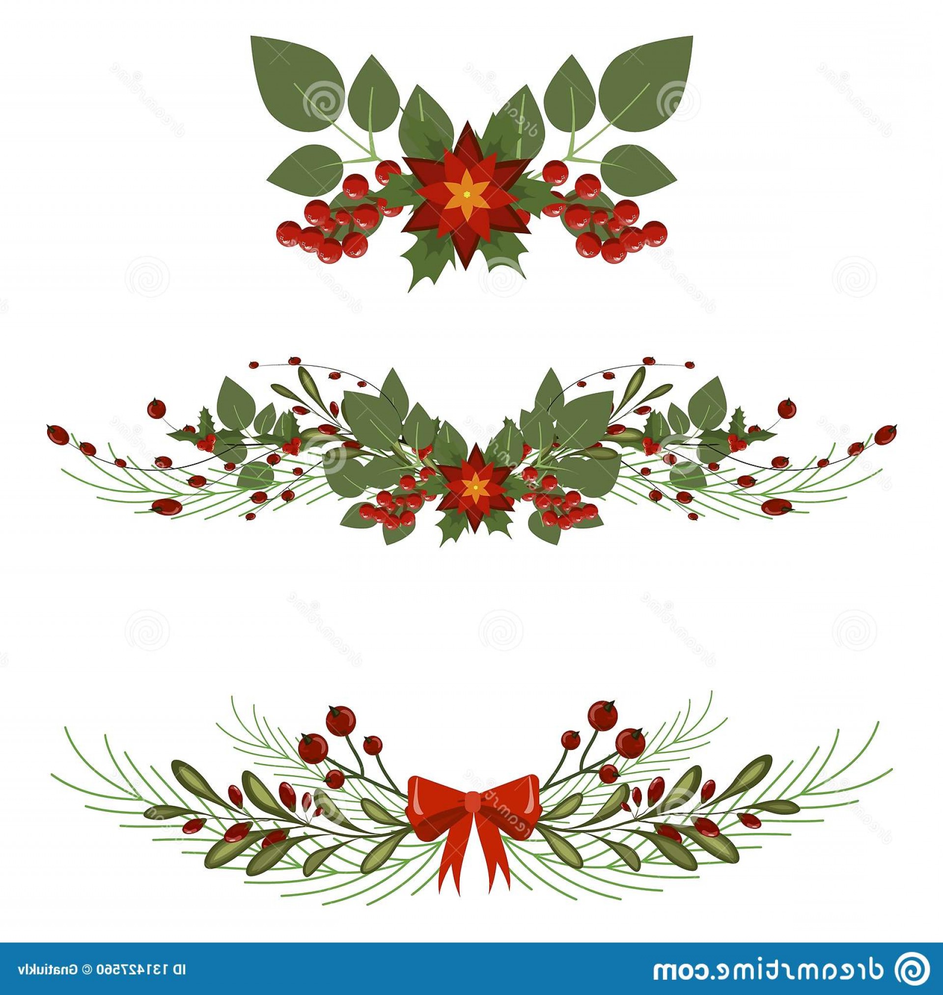 1920x2026 Christmas Tree Branch Decoration Frame Divider Holiday Garland