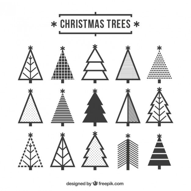 626x626 Cute Christmas Tree Icons Free Vector Christmas Inspiration