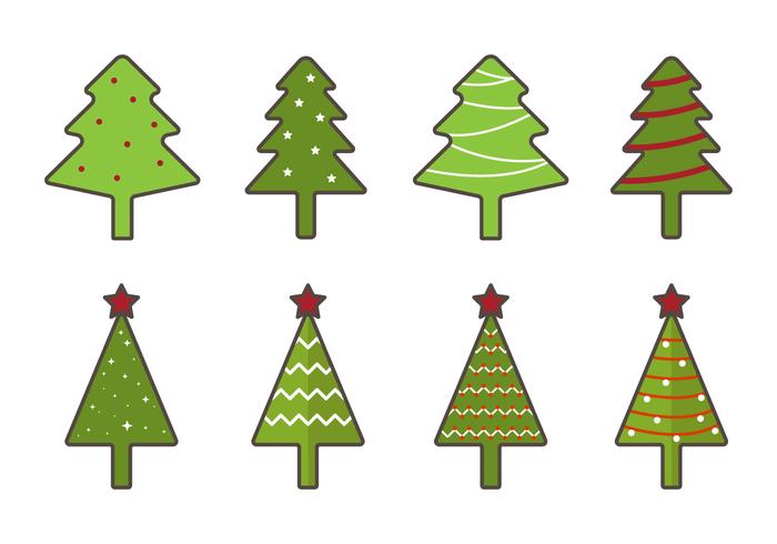 Christmas Tree Line Vector at Vectorified.com | Collection of Christmas ...