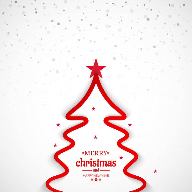 626x625 Merry Christmas Minimal Line Tree Background Vector Free Download