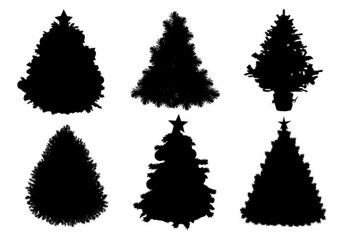700x490 Christmas Tree Silhouette Free Vector Art