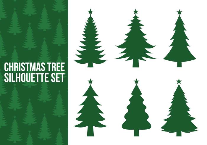700x490 Christmas Tree Silhouette Vectors
