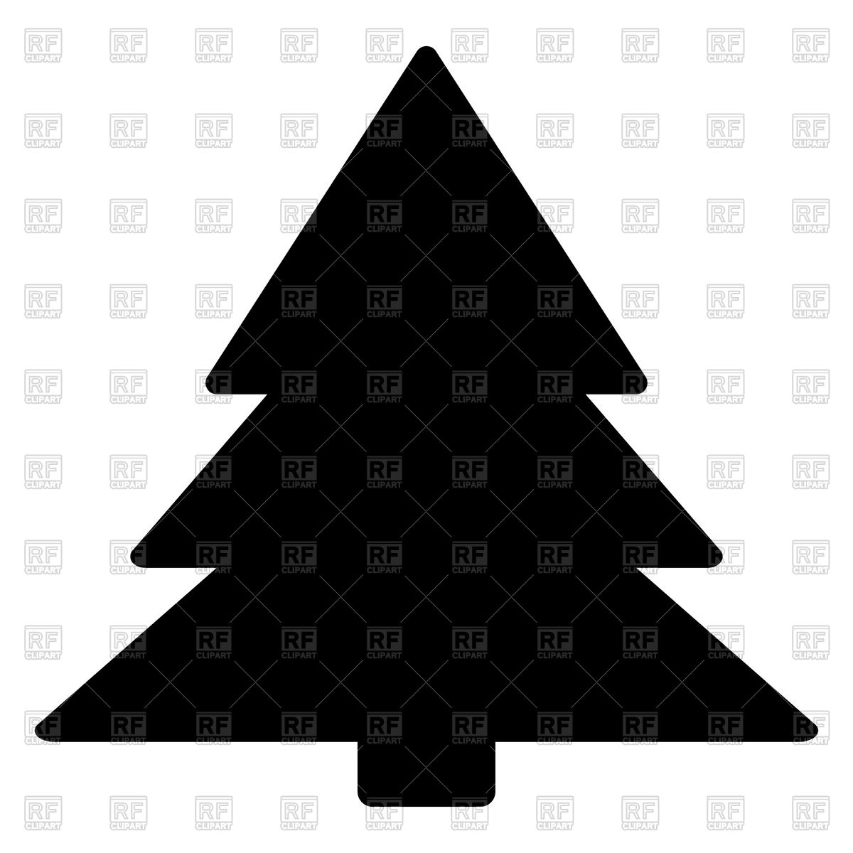 1200x1200 Christmas Tree Silhouette Vector Image Of Silhouettes, Outlines