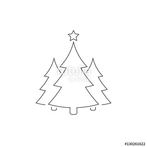 Download Christmas Tree Outline Vector at Vectorified.com ...