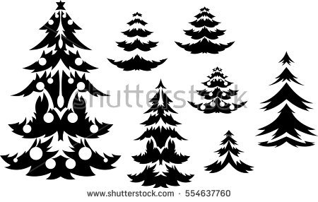450x286 Collection Of 'christmas Tree Vector Silhouette' Download More