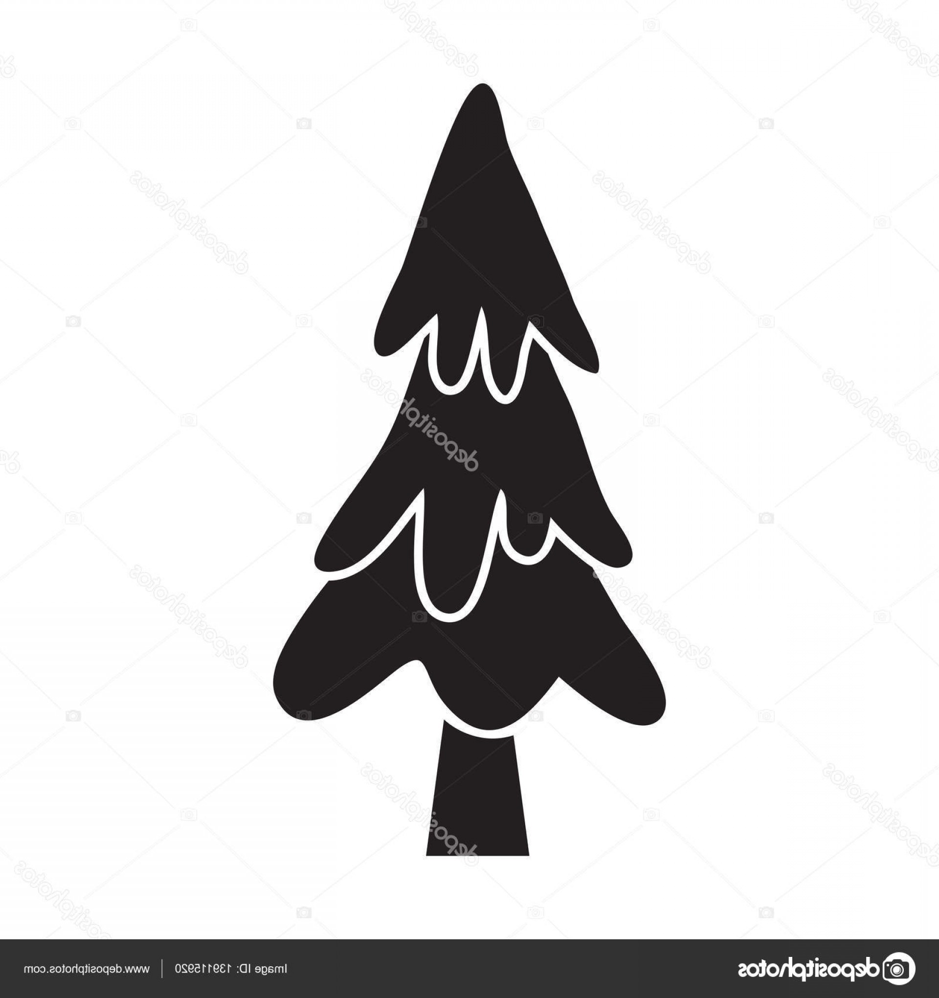 1920x2040 Stock Illustration Christmas Tree Silhouette Icon Vector Geekchicpro