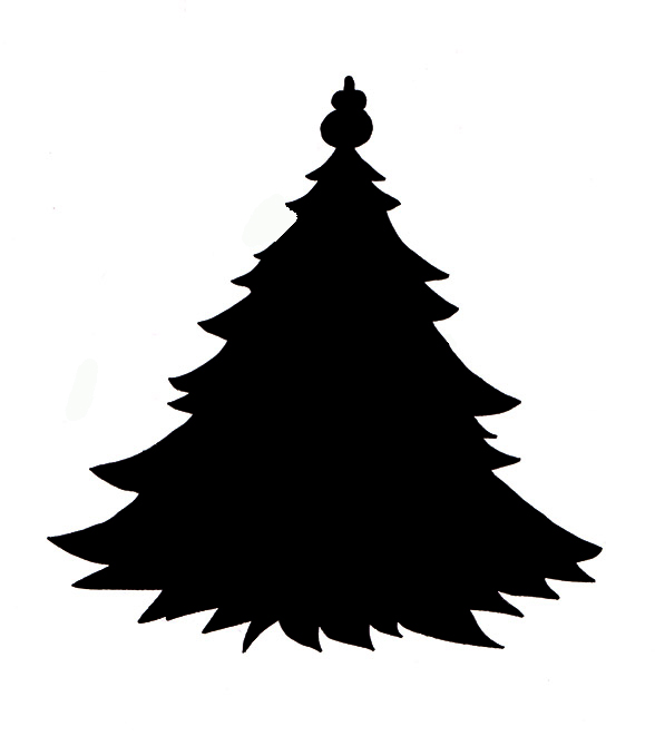 588x661 Collection Of 'christmas Trees Silhouette' Download More Than