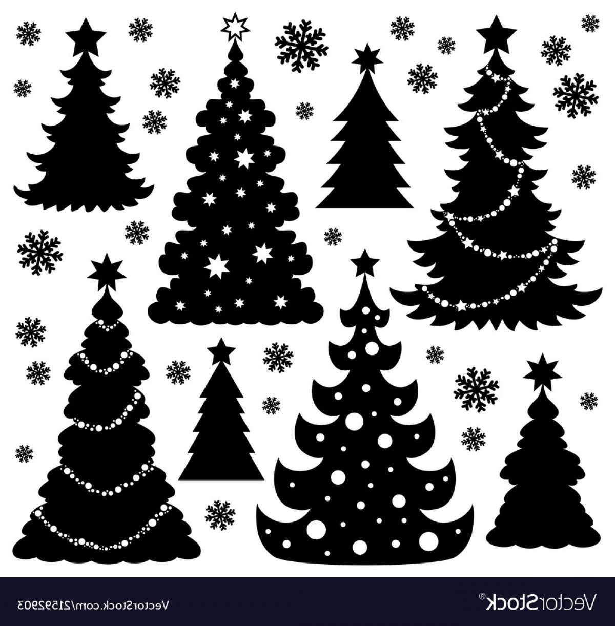 1200x1222 Christmas Silhouette Vector Catamart