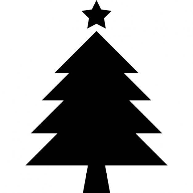 Christmas Tree Silhouette Vector at Vectorified.com | Collection of ...