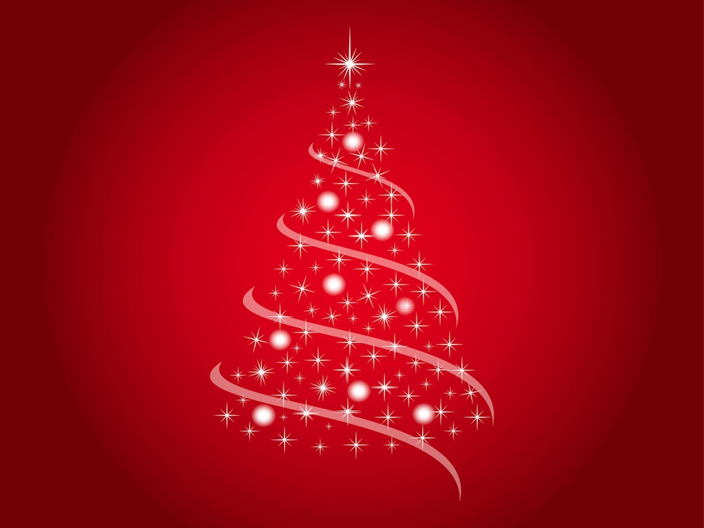 Festive Tree Vector 1024x768 Festive Tree Vector