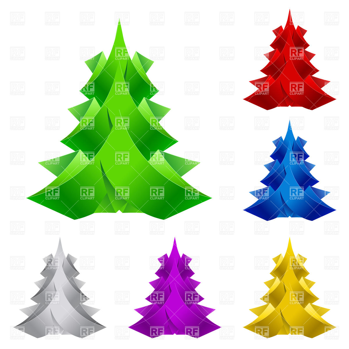 Paper Ribbon Christmas Tree Vector Image Of Holiday Dvarg 1200x1200 Paper Ribbon Christmas Tree Vector Image Of Holiday Dvarg