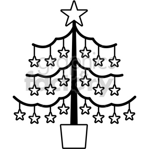 Black And White Christmas Tree Vector Icon Clipart Royalty Free 300x300 Black And White Christmas Tree Vector Icon Clipart Royalty Free