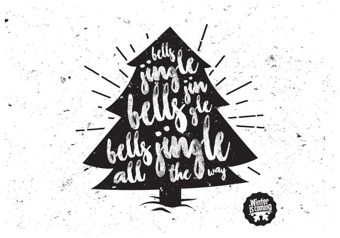 700x490 Charcoal Christmas Tree Vector