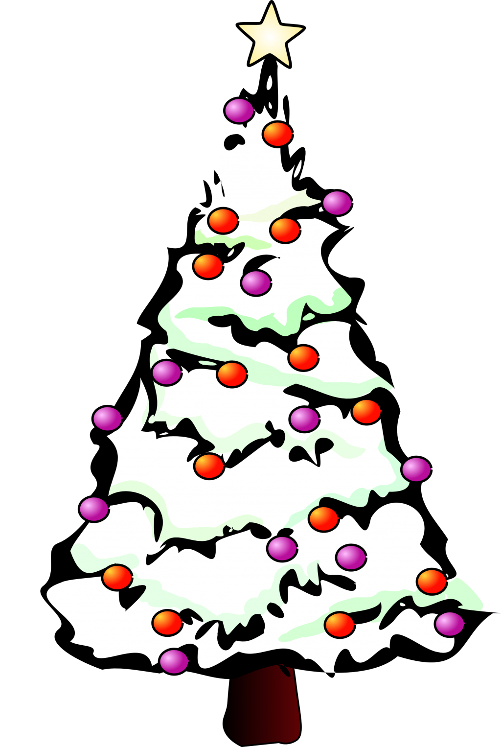 1024x1526 White Christmas Tree Vector Black And White Stock Png Files, Free