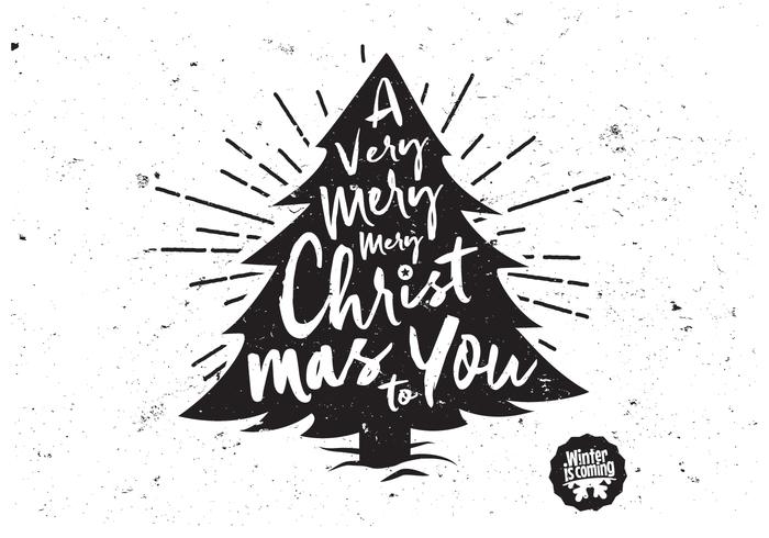 700x490 A Very Merry Christmas Tree Vector