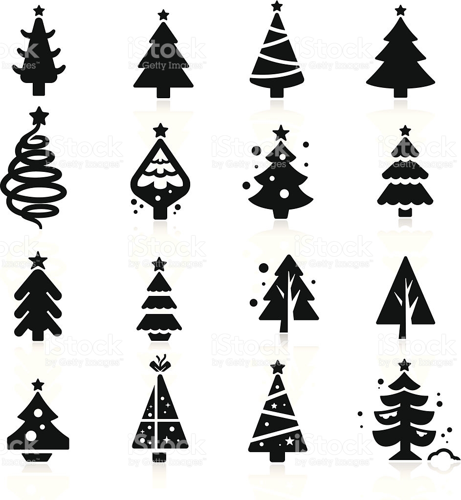 943x1024 Abstract Christmas Tree Clipart Black And White
