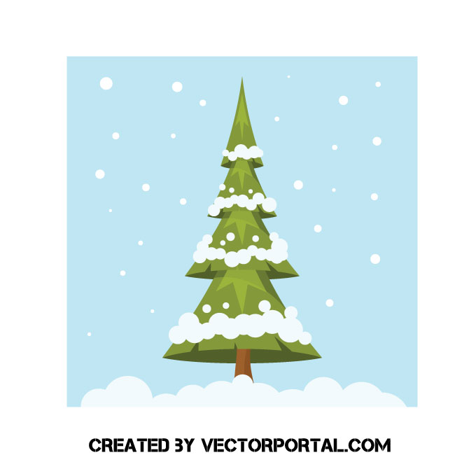 660x660 Christmas Tree Vector Clip Art