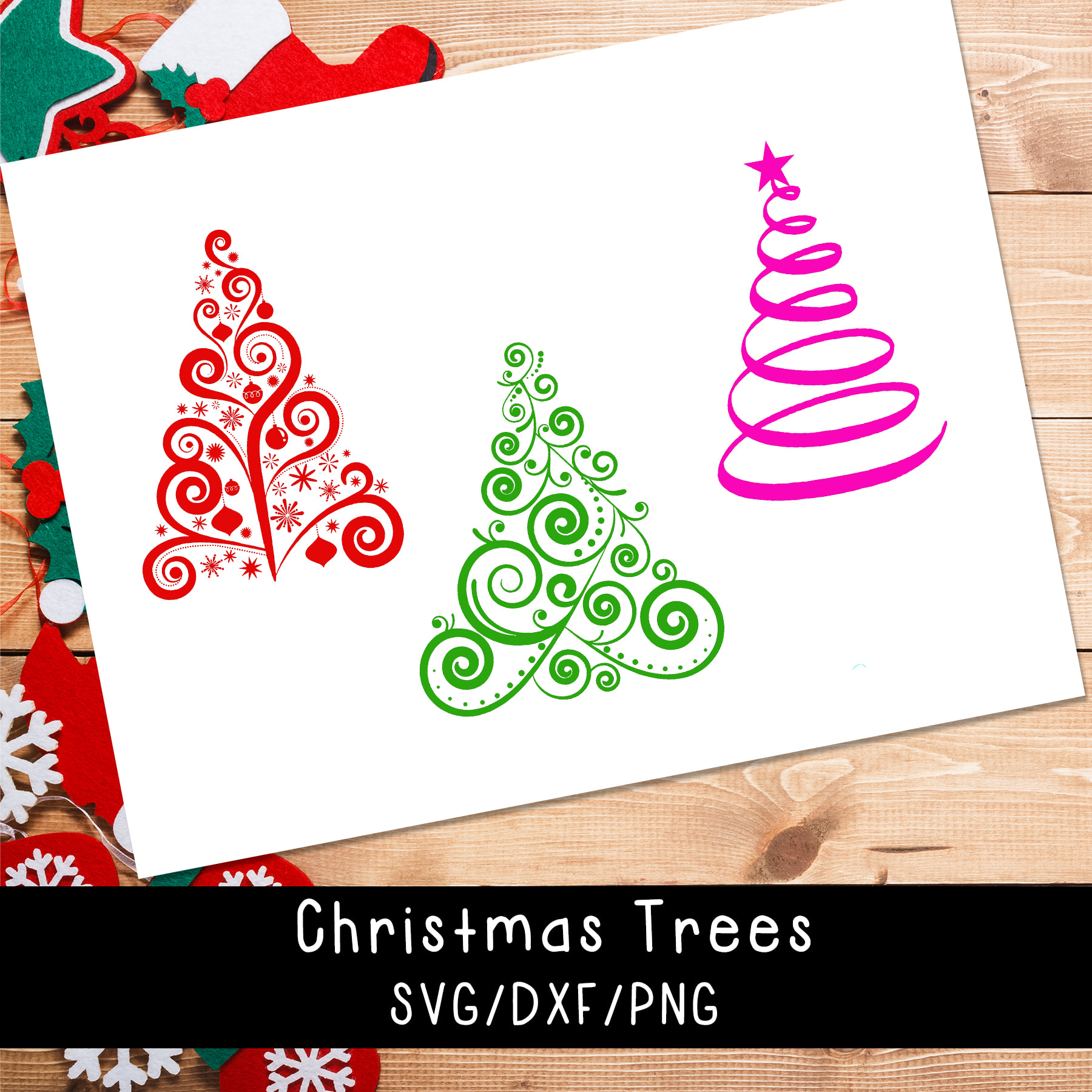 1800x1800 Christmas Trees Vector