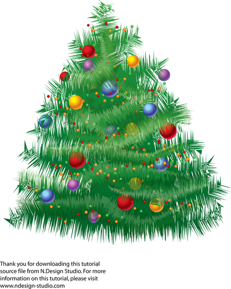 457x570 Xmas Tree Vector