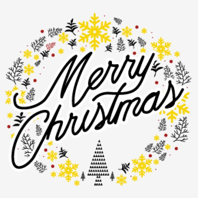 640x640 Merry Christmas Typography, Christmas, Card, Chistmas Png