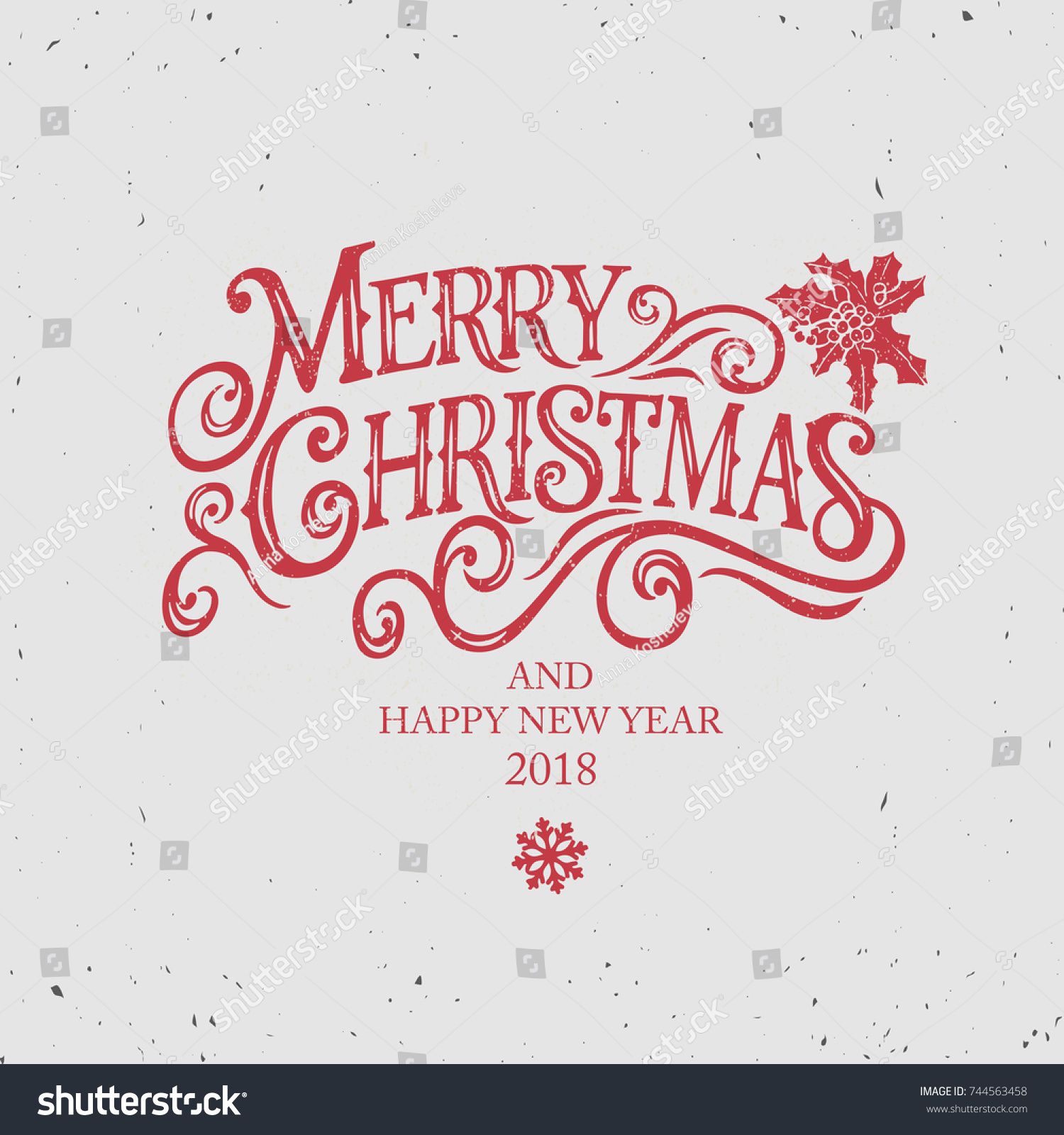 1500x1600 Merry Christmas Typography Vector Design For Greeting Cards
