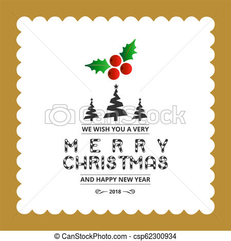 450x470 Merry Christmas Creative Design With Typography Vector