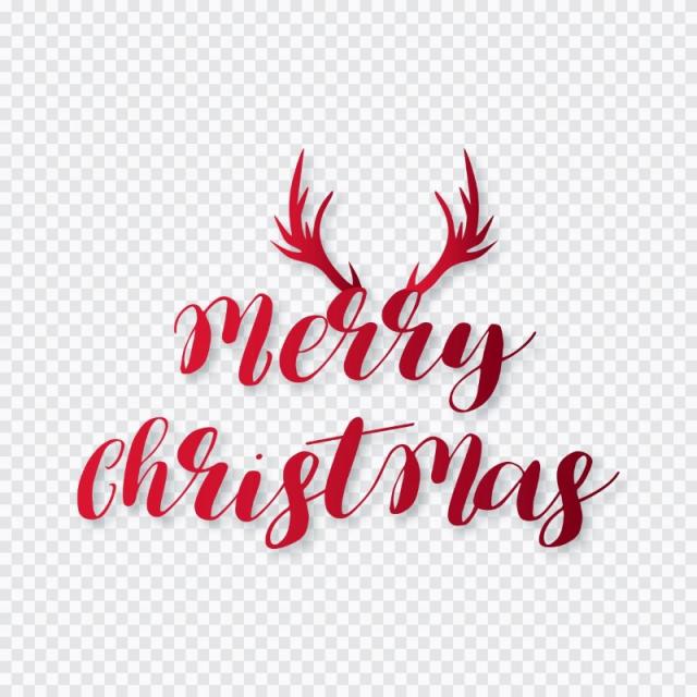 640x640 Christmas Typography, Christmas, Party Png And Vector