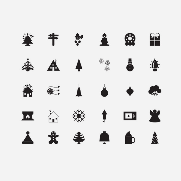 600x600 Christmas Vector Icons Free Icon Packs Ui Download
