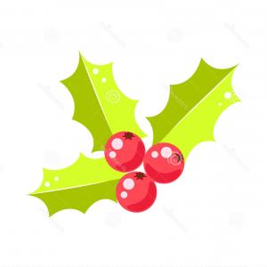 300x300 Stock Illustration Holly Berry Christmas Vector Icon Holiday