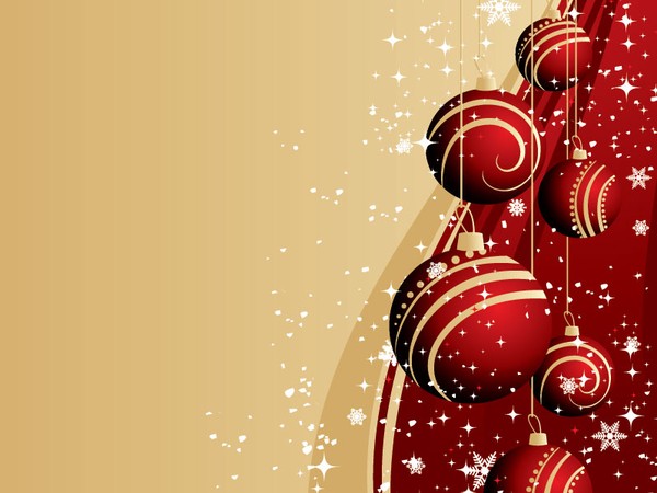 600x450 Christmas Card Vector Graphic