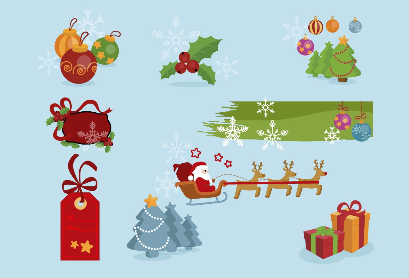 1352x921 Christmas Vector Pack Vector Christmas Design Elements