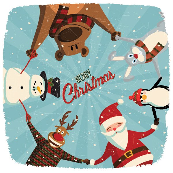 600x600 Merry Christmas From Vectips! Christmas Vector Roundup