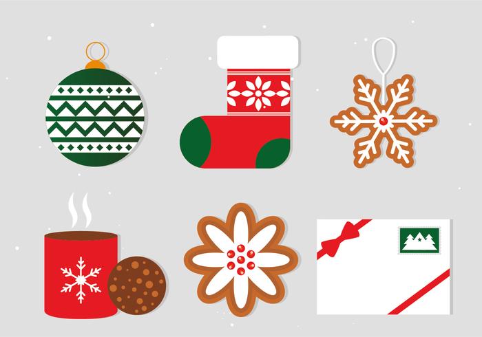 700x490 Free Flat Christmas Vector Elements